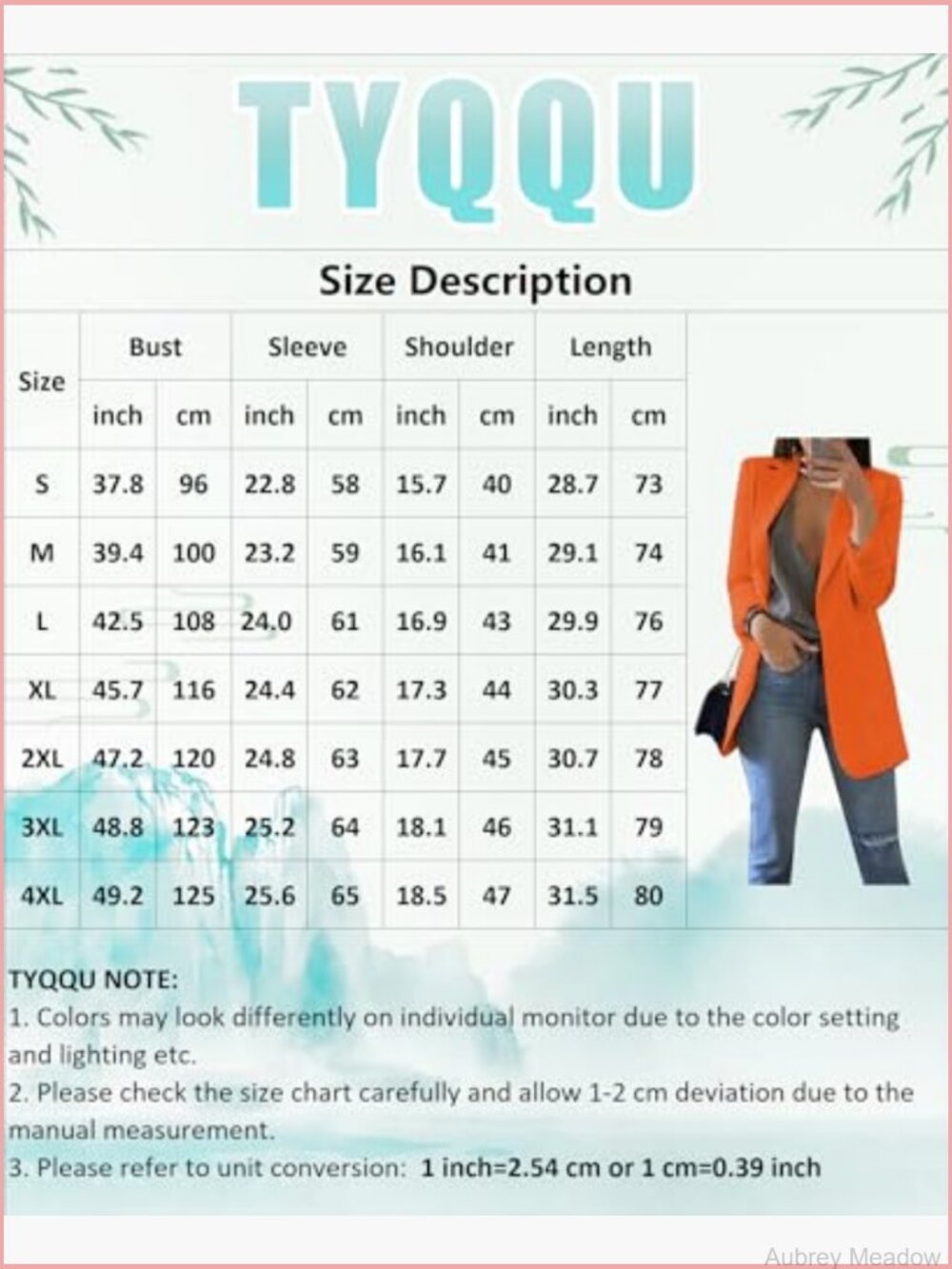 Women's Long Sleeve Open Front Blazer Lapel Collar Cardigan Plus Size Work - Picture 3 of 3